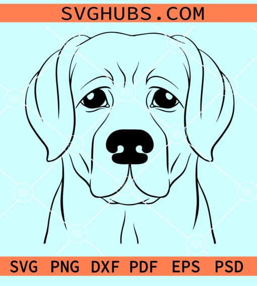 Labrador face svg