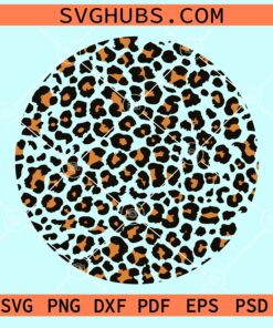 Leopard spot circle svg