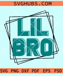 Lil bro square frame svg