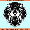 Lion head clipart svg