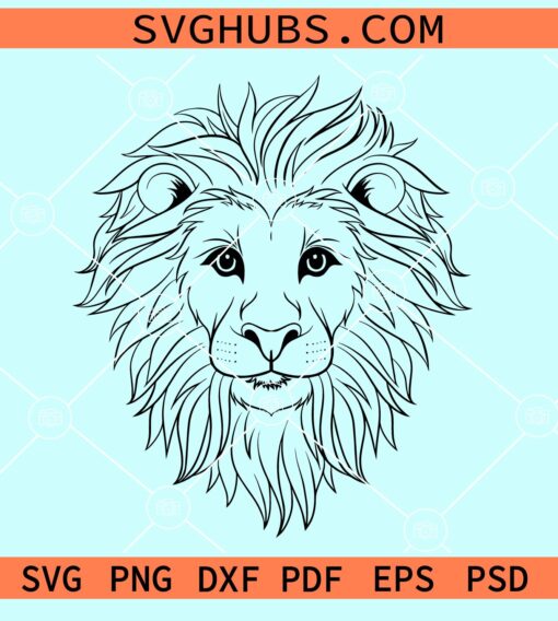 Lion head svg