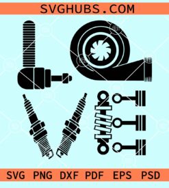 Love car parts svg