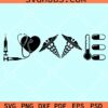 Love nurse tools svg