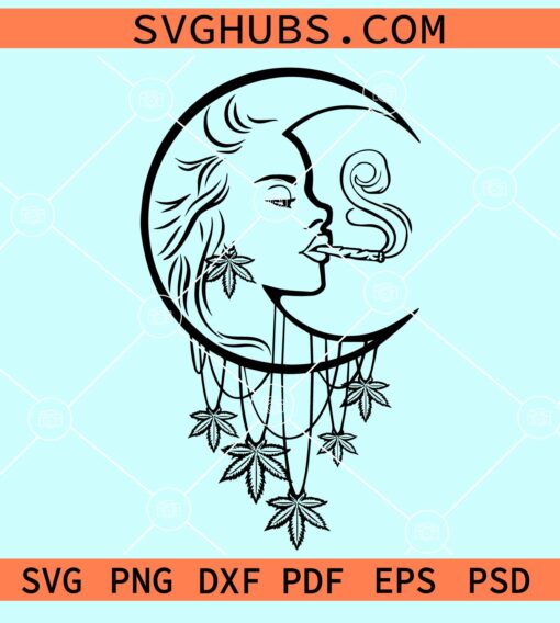 Marijuana Moon Svg, Dreamcatcher svg, Stoner Moon Svg, weed svg, Stoner ...