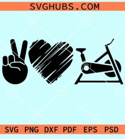 Peace love spin svg