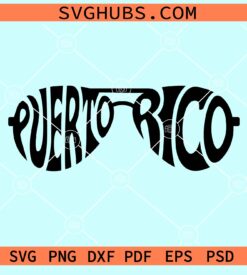 Puerto Rico sunglasses svg
