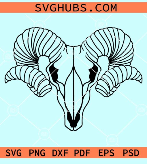 Ram skull svg