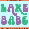 Retro Lake babe svg