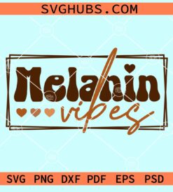 Retro melanin vibes svg