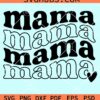 Retro stacked mama svg
