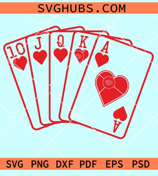 Royal flush svg