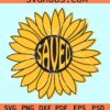 Saved sunflower svg
