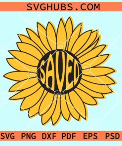 Saved sunflower svg