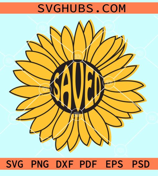 Saved sunflower svg