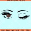 Sexy Winking brown Eyes svg