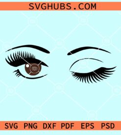 Sexy Winking brown Eyes svg