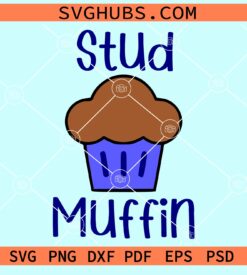 Stud muffin cupcake svg