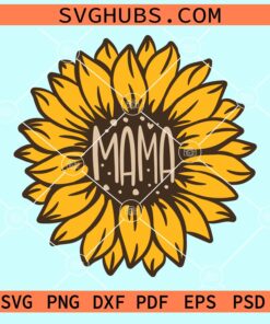 Sunflower mama svg