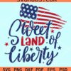 Sweet land of liberty svg