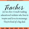 Teacher definition svg