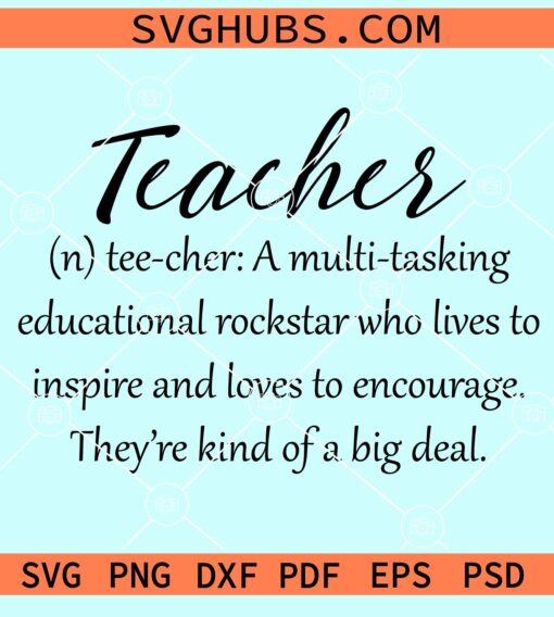 Teacher definition svg