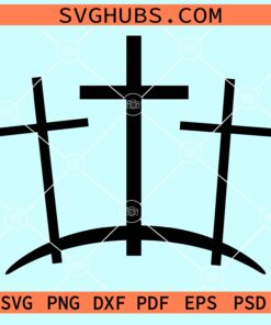 Three crosses Clipart svg