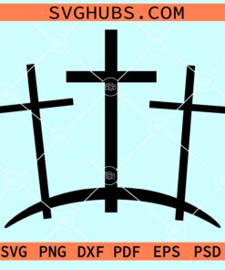 Three crosses Clipart svg