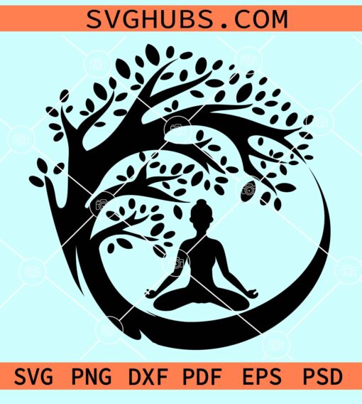 Tree of Life yoga pose svg