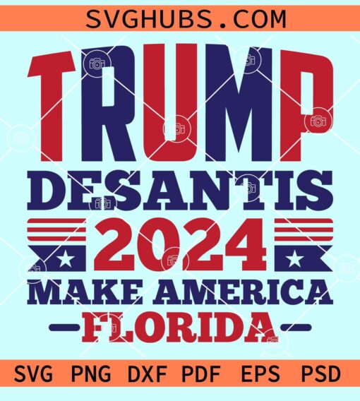 Bandiera Trump DeSantis 2024 3x5 Piedi &ndash; MAGA Make America Florida &ndash; 3M