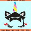 Unicorn graduation cap svg
