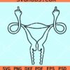 Uterus middle finger svg