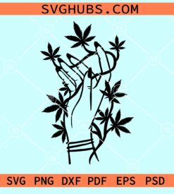 Weed hand svg