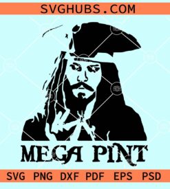 A Mega Pint Johnny Depp svg