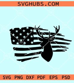 American hunting flag svg