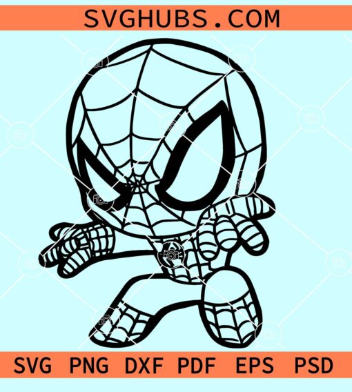 Baby Spiderman SVG