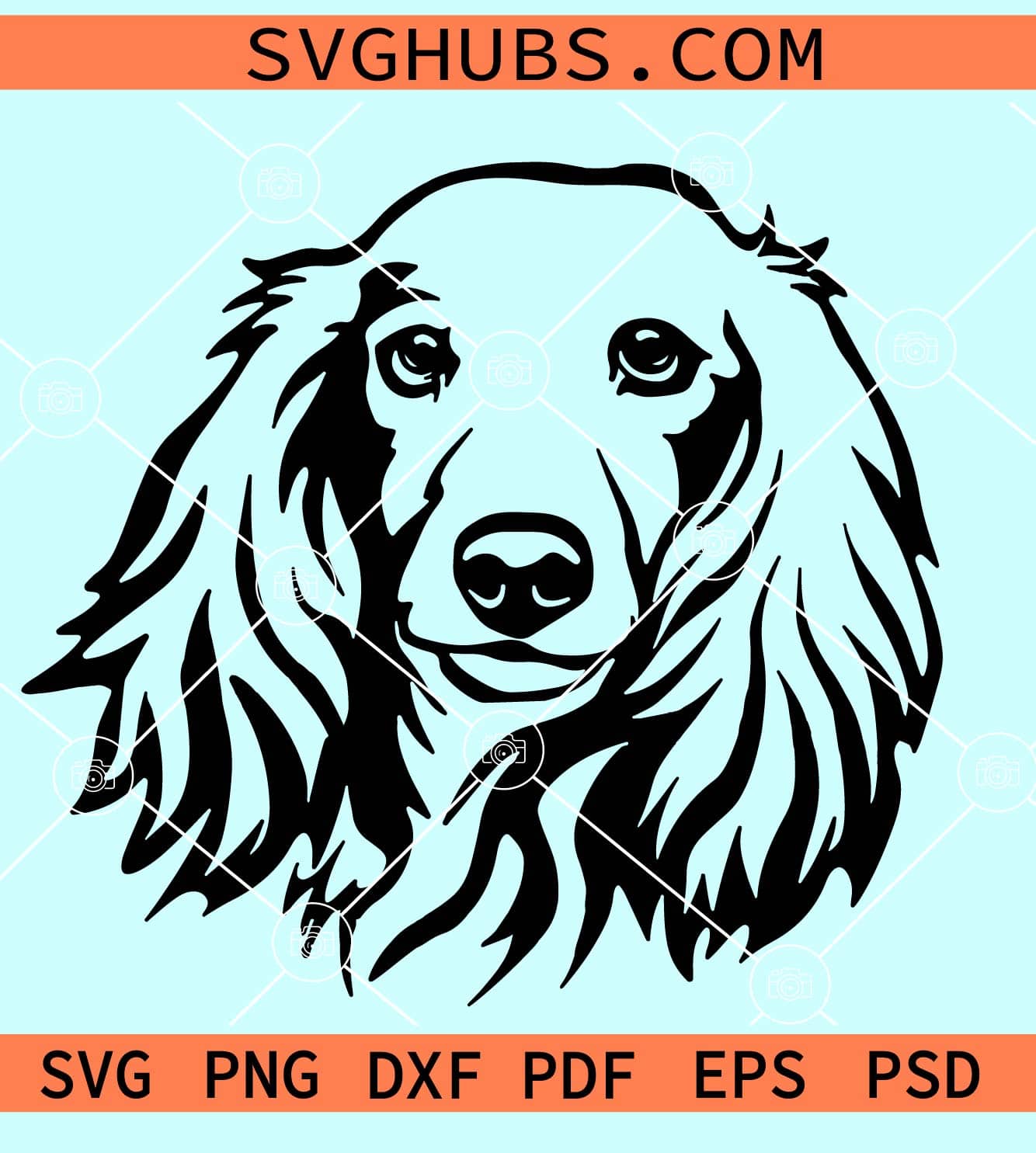 Dachshund long haired svg, Dachshund dog breed svg, Dachshund mom svg