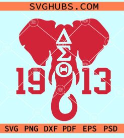 Delta Sigma Theta 1913 AEO elephant SVG