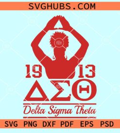 Delta Sigma Theta 1913 hand SVG