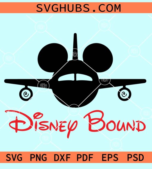 Disney Bound Plane svg