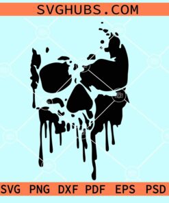 Dripping Skull decor SVG