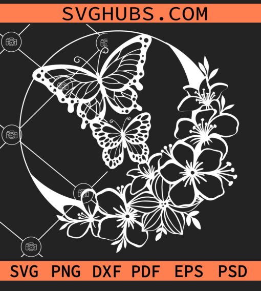 Floral butterfly circ