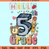 Hello 5th grade svg