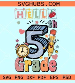 Hello 5th grade svg