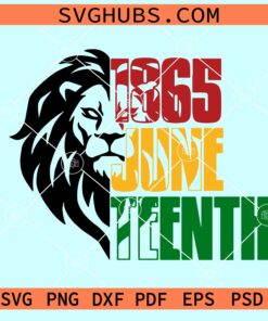Juneteenth lion head SVG