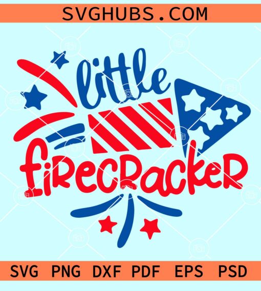 Little Firecracker 4th of July SVG