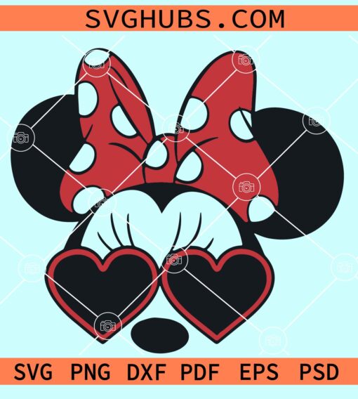 Minnie Mouse polka dot bow svg