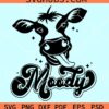Moody cow svg