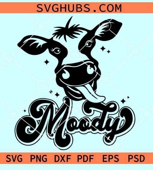 Moody cow svg