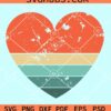 Retro heart SVG