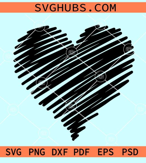 Scribble Heart SVG